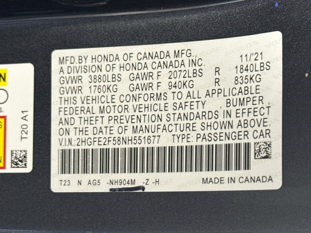 Used 2022 Honda Civic Sport image 39
