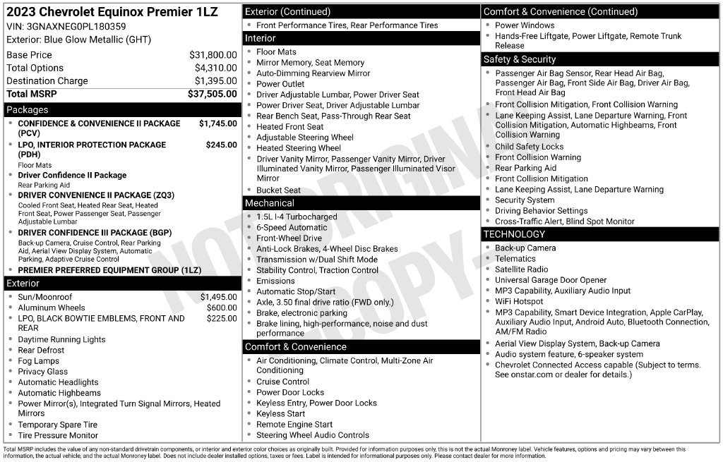 Certified 2023 Chevrolet Equinox Premier FWD image 3