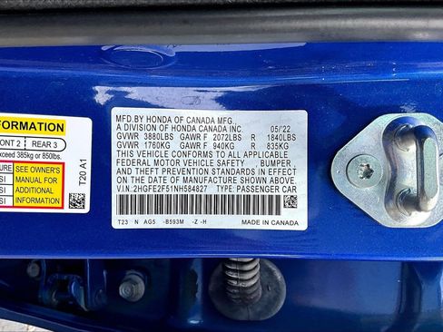 Used 2022 Honda Civic Sport image 18