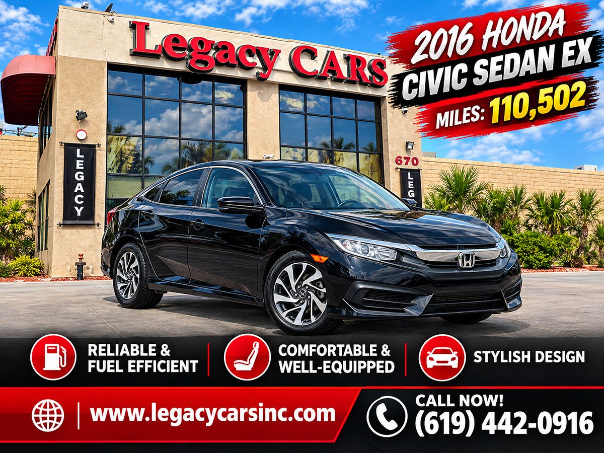 Used 2016 Honda Civic EX image 2
