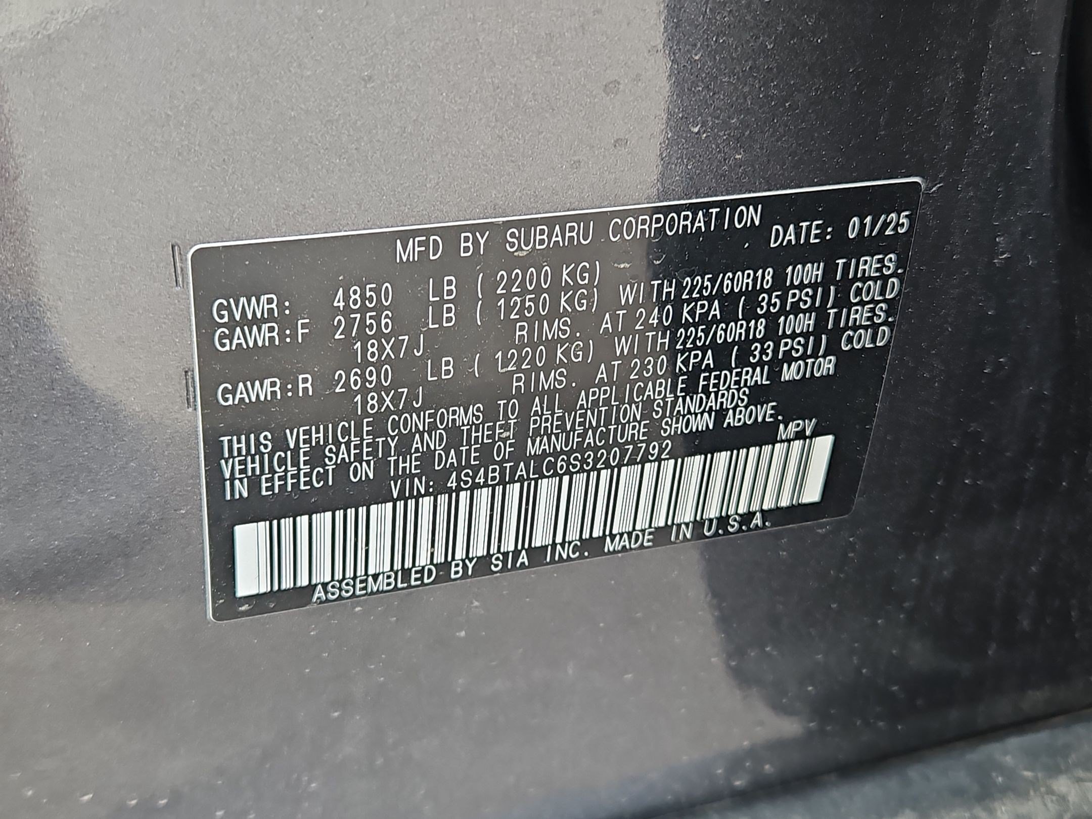 Used 2025 Subaru Outback Onyx Edition AWD/4WD image 34