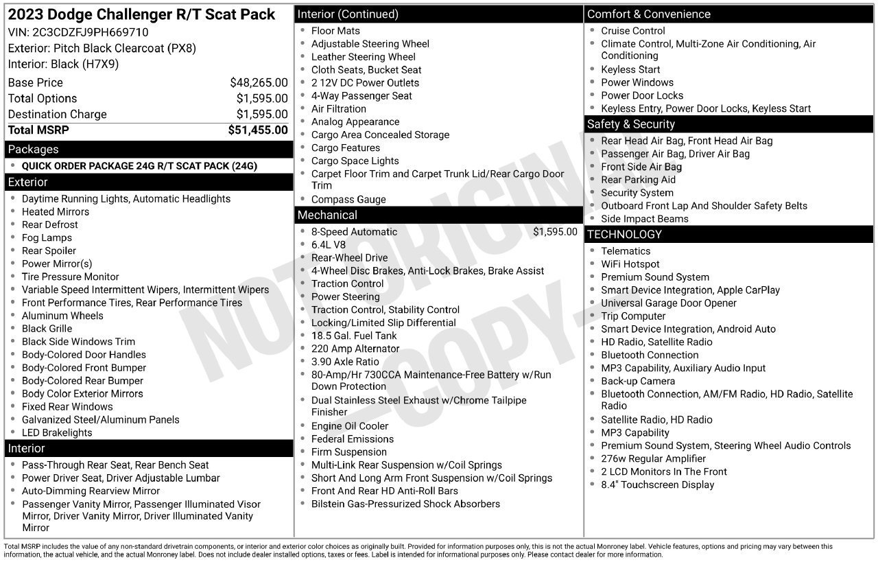 Used 2023 Dodge Challenger R/T Scat Pack RWD image 31
