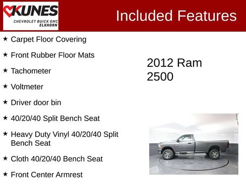 Used 2012 RAM 2500 ST w/ PWR & Remote Entry Group AWD/4WD image 3