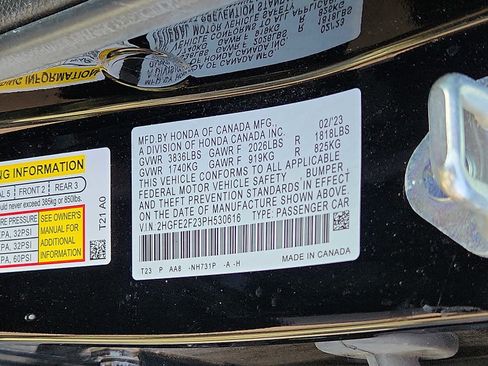 Certified 2023 Honda Civic LX image 25