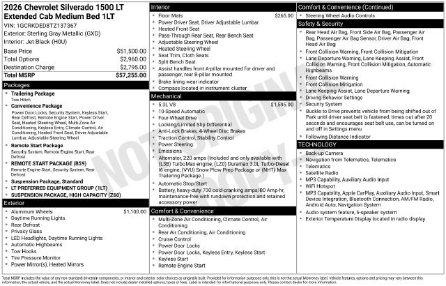 Certified 2026 Chevrolet Silverado 1500 LT AWD/4WD image 24