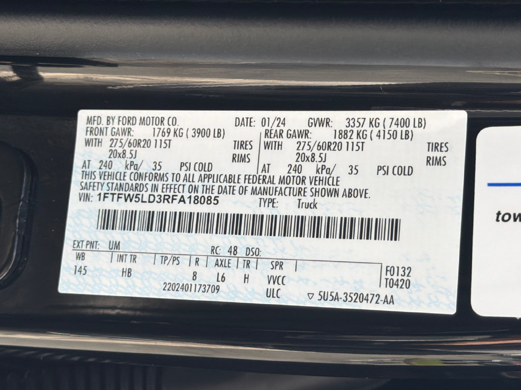 Used 2024 Ford F150 Lariat w/ Equipment Group 502A High AWD/4WD image 34