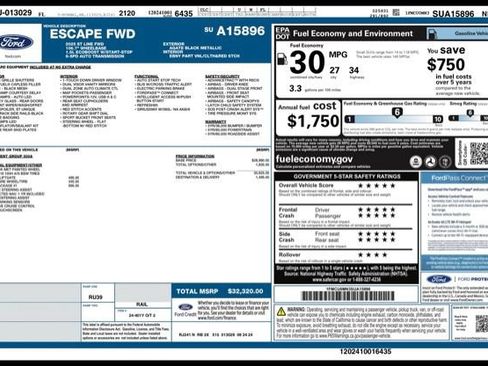 Used 2025 Ford Escape ST-Line w/ Tech Pack #1 FWD image 31