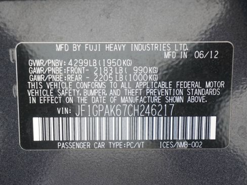 Used 2012 Subaru Impreza 2.0i Limited w/ Popular Pkg 1 AWD/4WD image 31