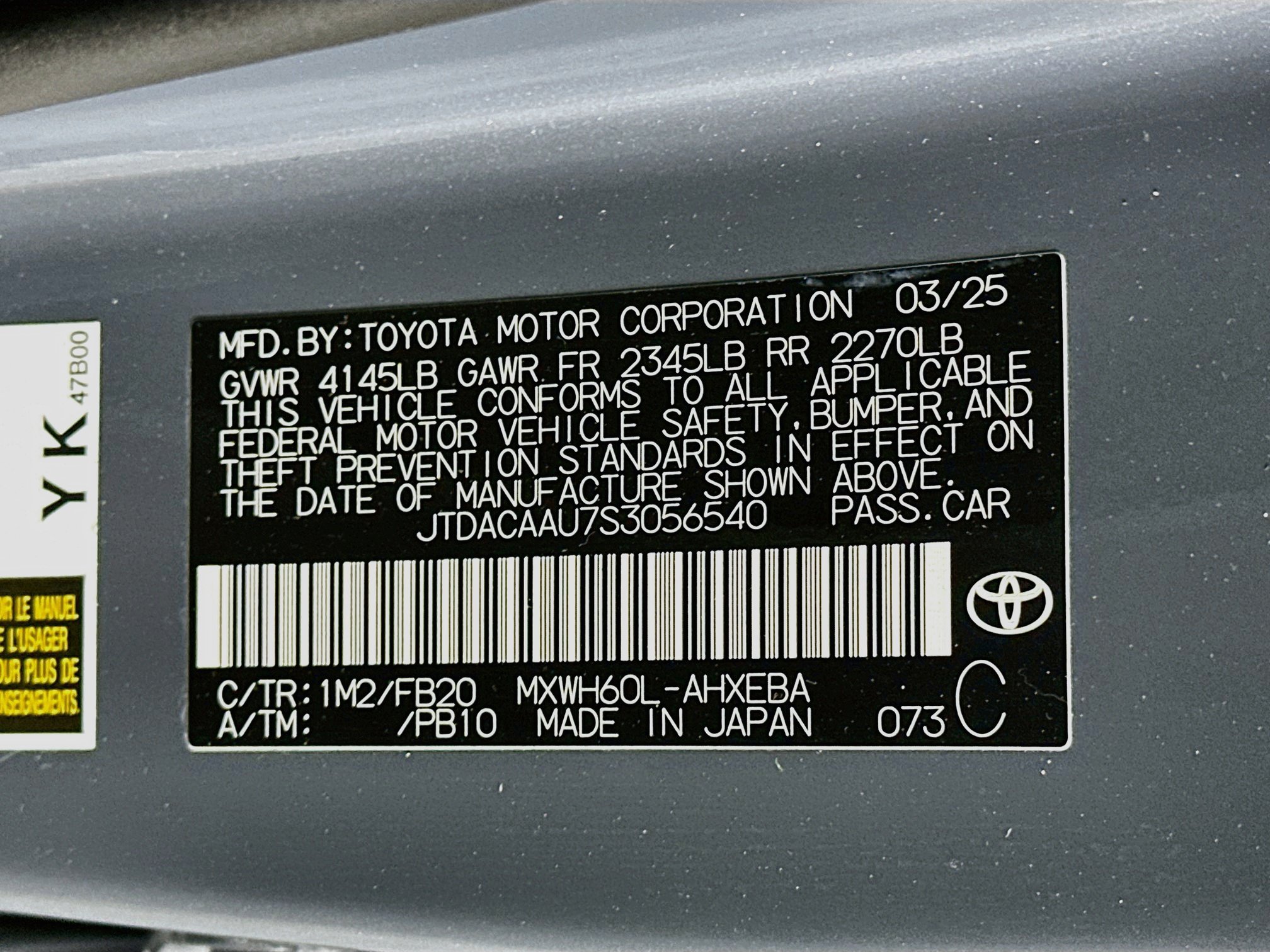 Used 2025 Toyota Prius LE FWD image 12