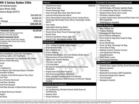 Used 2023 BMW 330e w/ M Sport Package RWD image 6