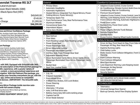 Used 2023 Chevrolet Traverse RS FWD image 6