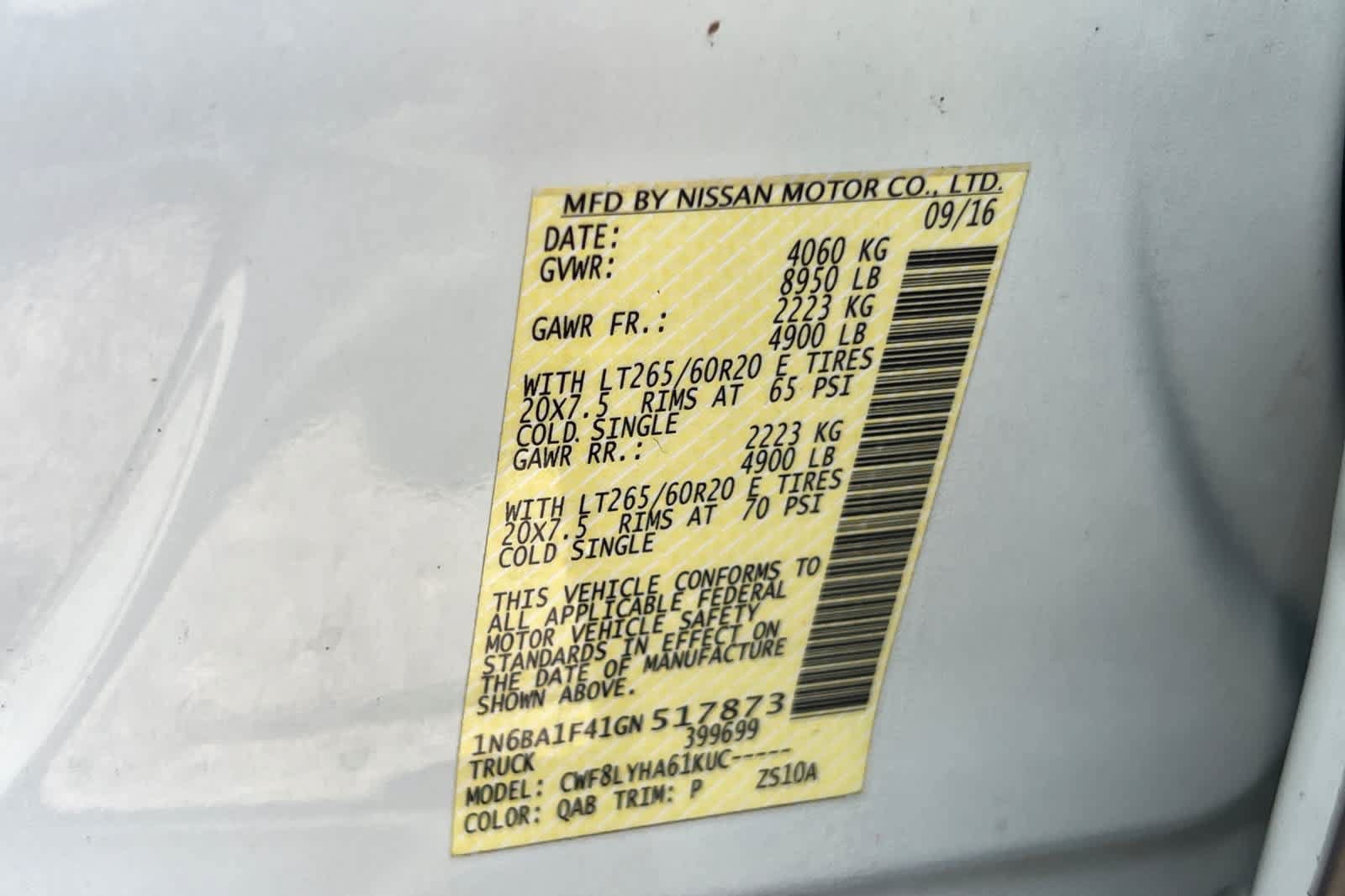 Used 2016 Nissan Titan Platinum Reserve AWD/4WD image 35