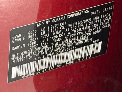 Used 2021 Subaru Ascent Touring w/ Popular Package #2A image 32