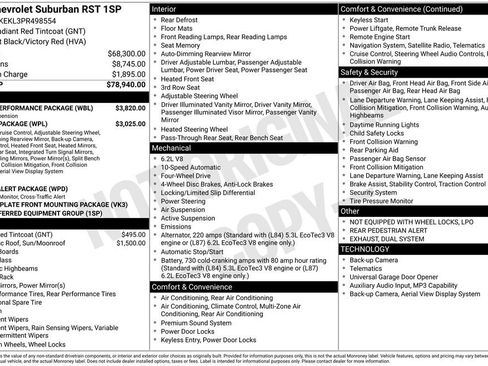 Used 2023 Chevrolet Suburban RST w/ Sport Performance Package AWD/4WD image 2