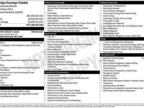 Used 2022 Dodge Durango Citadel w/ Trailer Tow Group IV AWD/4WD image 15