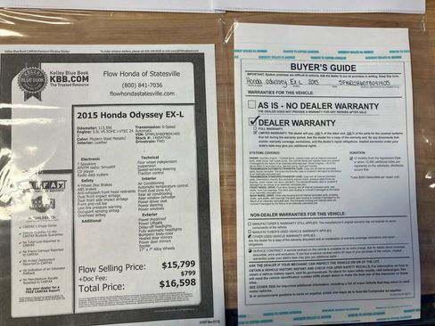 Used 2015 Honda Odyssey EX-L image 37