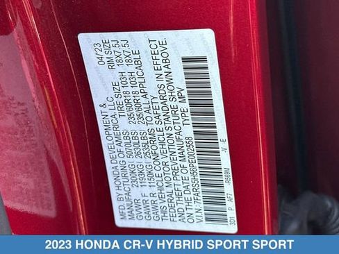Certified 2023 Honda CR-V Sport image 32