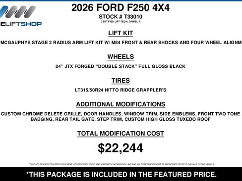 Used 2026 Ford F250 Platinum w/ Platinum Plus Package AWD/4WD image 2