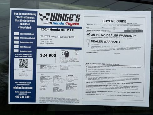 Used 2024 Honda HR-V LX image 30