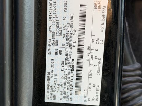 Used 2018 Ford F150 XLT w/ Equipment Group 302A Luxury AWD/4WD image 37
