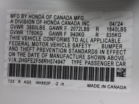 Used 2024 Honda Civic Sport image 28