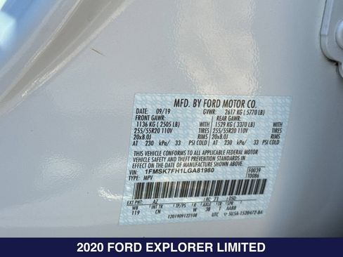 Used 2020 Ford Explorer Limited RWD image 33