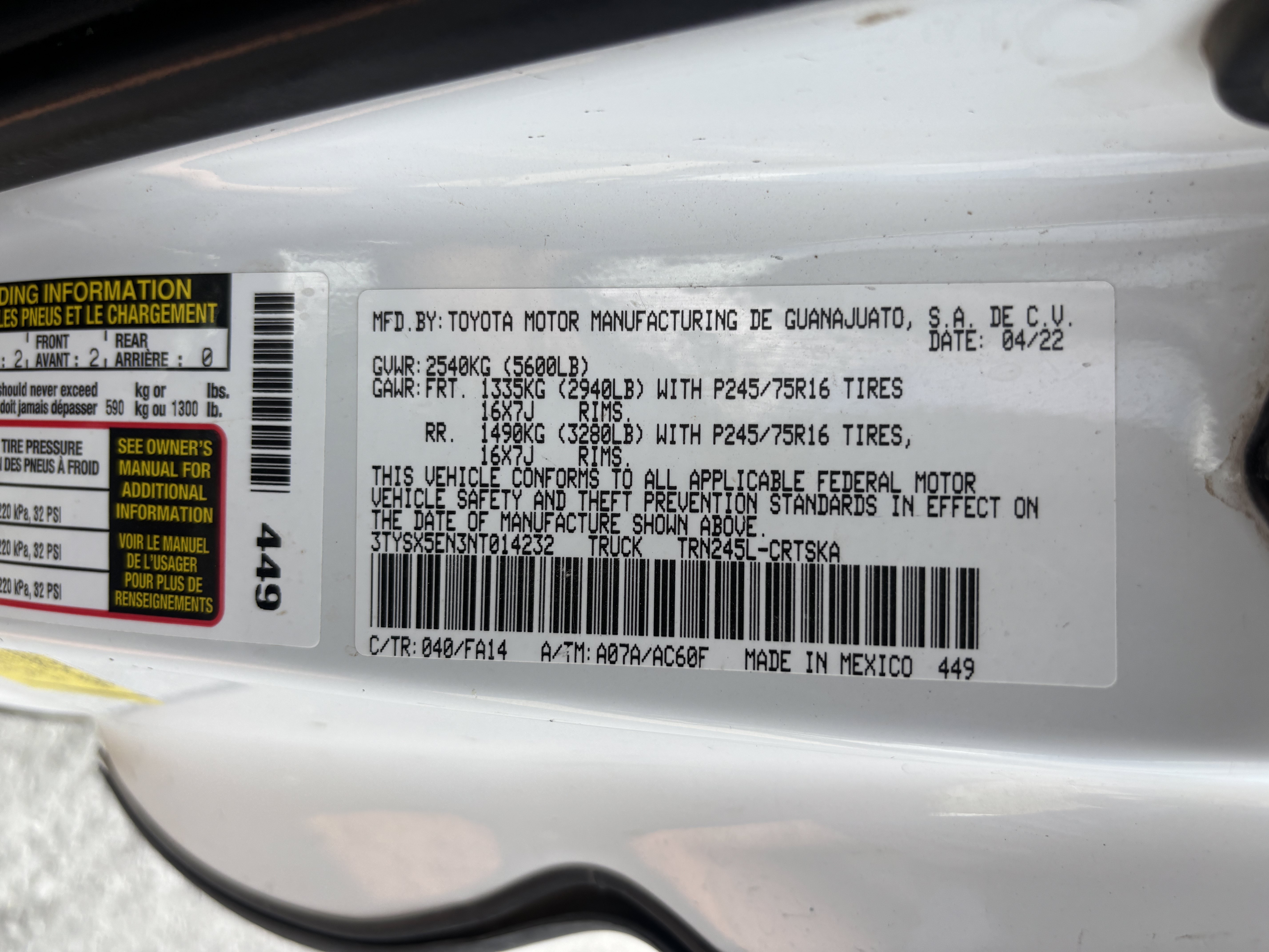 Used 2022 Toyota Tacoma SR AWD/4WD image 20