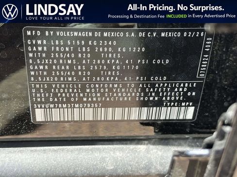 New 2026 Volkswagen Tiguan SEL R-Line AWD/4WD image 22