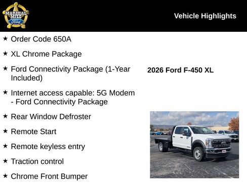 New 2026 Ford F450 XL w/ XL Chrome Package AWD/4WD image 2