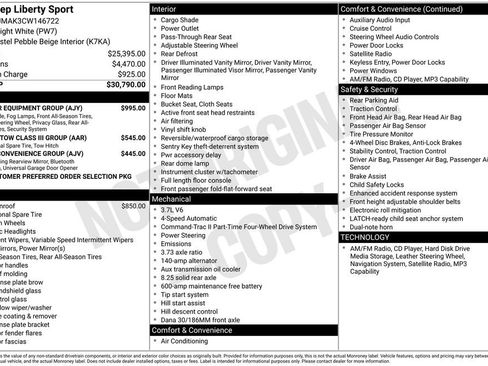 Used 2012 Jeep Liberty Sport w/ Popular Equipment Group AWD/4WD image 19