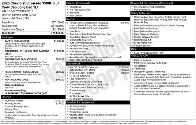 Used 2025 Chevrolet Silverado 3500 LT w/ Safety Package AWD/4WD image 50