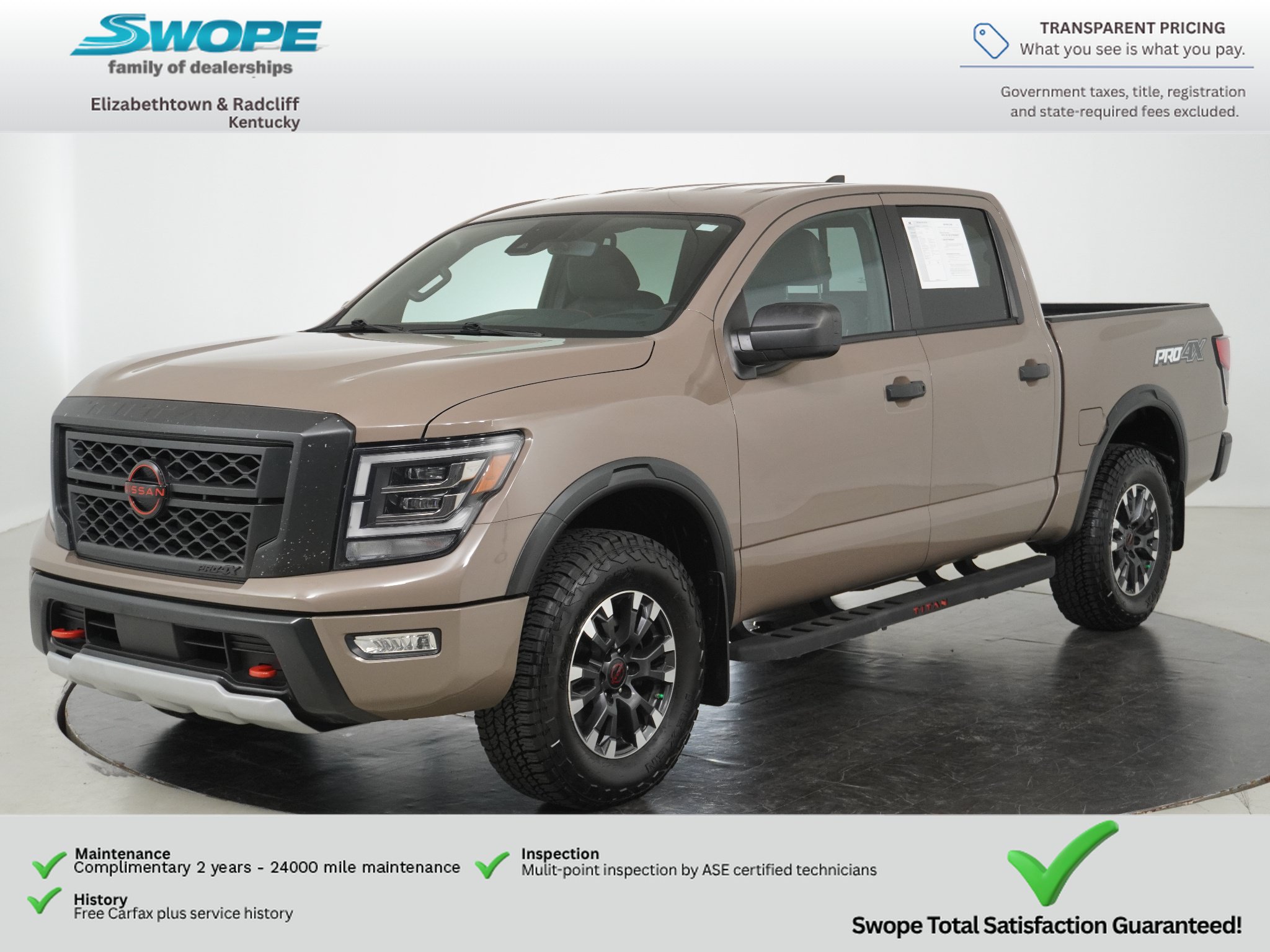Used 2023 Nissan Titan PRO-4X w/ Off Road Protection Package AWD/4WD image 7