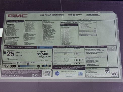 New 2026 GMC Terrain Elevation w/ Elevation Premium Package image 20