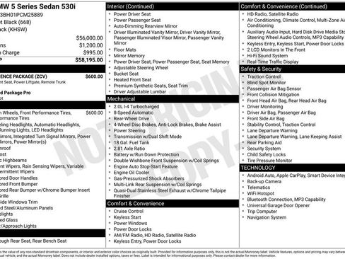 Certified 2023 BMW 530i w/ Convenience Package image 33