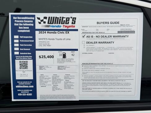 Used 2024 Honda Civic EX image 33