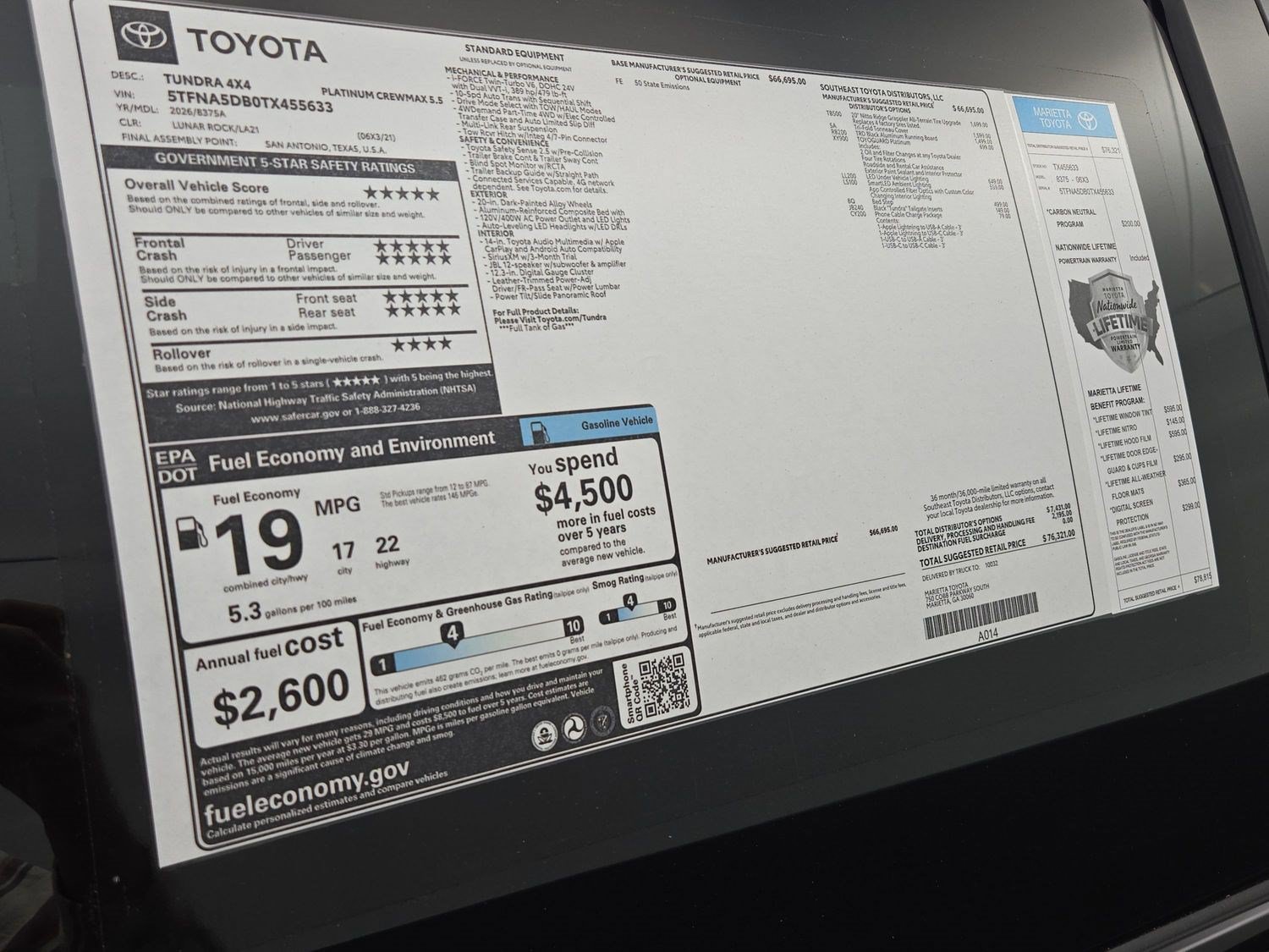 New 2026 Toyota Tundra Platinum AWD/4WD image 29