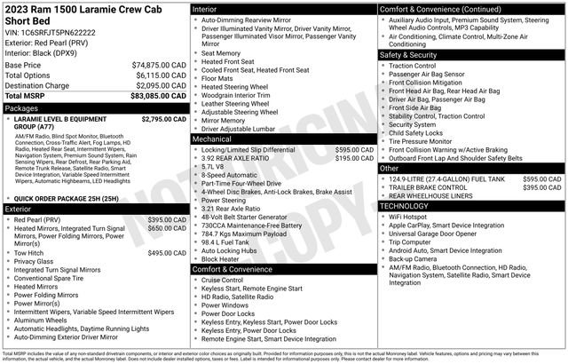 Used 2023 RAM 1500 Laramie AWD/4WD image 46
