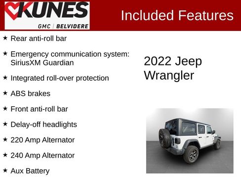 Used 2022 Jeep Wrangler Unlimited Sport AWD/4WD image 3