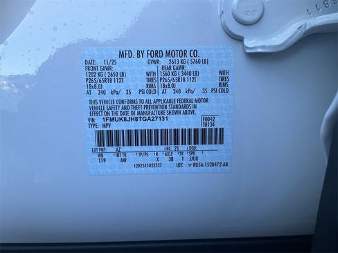 New 2026 Ford Explorer Tremor w/ Tremor Convenience Package image 18