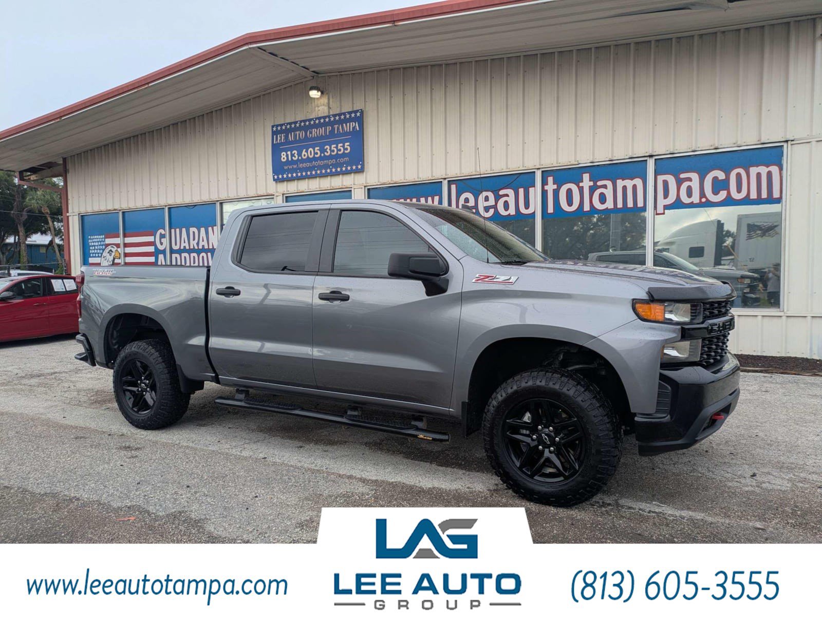 Used 2021 Chevrolet Silverado 1500 Custom Trail Boss w/ LPO, Dark Essentials Package AWD/4WD image 1