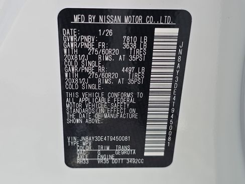 New 2026 Nissan Armada PRO-4X image 37