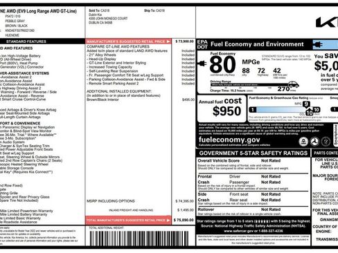 Used 2024 Kia EV9 GT-Line AWD/4WD image 6