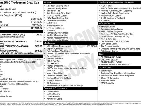 New 2025 RAM 2500 Tradesman w/ Chrome Appearance Group image 34