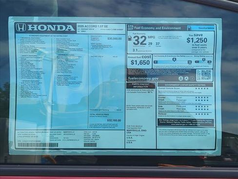 New 2025 Honda Accord SE image 22