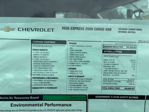 New 2026 Chevrolet Express 2500 image 4
