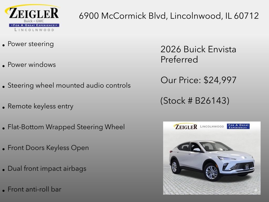 New 2026 Buick Envista Preferred w/ Convenience I Package FWD image 18