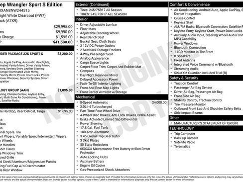 Used 2022 Jeep Wrangler Sport S image 6