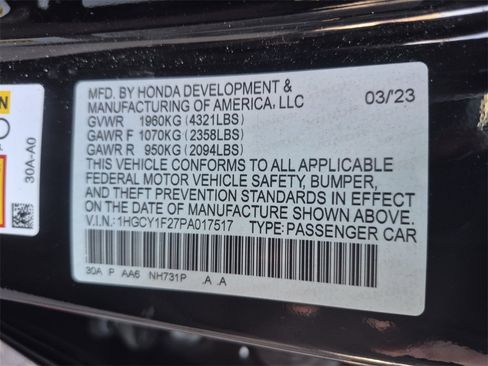 Certified 2023 Honda Accord LX image 25