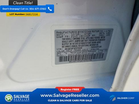 Used 2019 Nissan Sentra S w/ Appearance Package FWD image 16