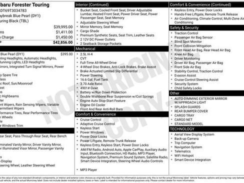 New 2026 Subaru Forester Touring image 4